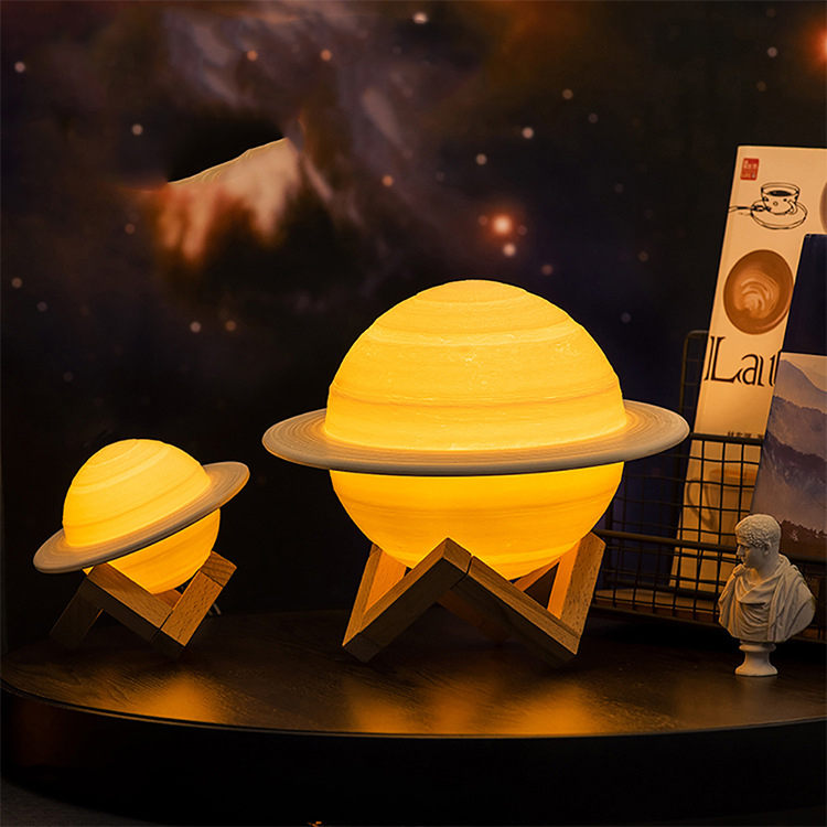 3D Printing Saturn Lamp Smart Moon Lamp Home Night Light Led Lamp Creative Table Lamp Bedside Lamp Birthday Gift