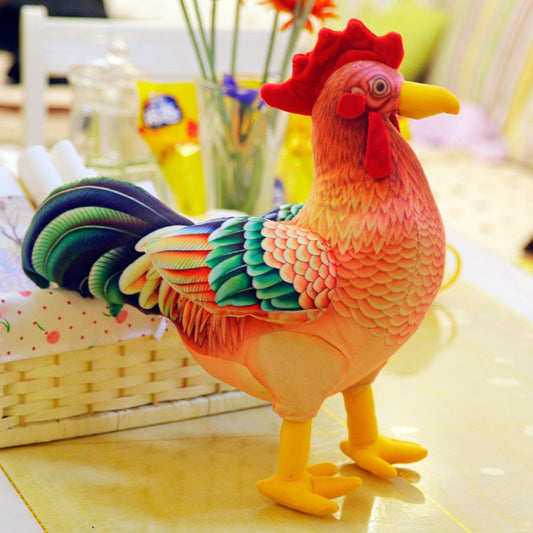 3D Simulation Big Rooster Plush Toy Doll Gift