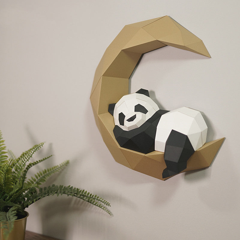 3Ddiy Moon Panda Paper Model