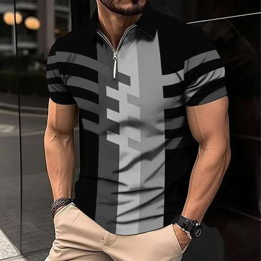 Men's Fashion Plaid Short-sleeved Top - globaltradeleader