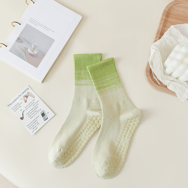 Gradient Yoga Socks Children's Professional Non-slip Autumn And Winter - globaltradeleader