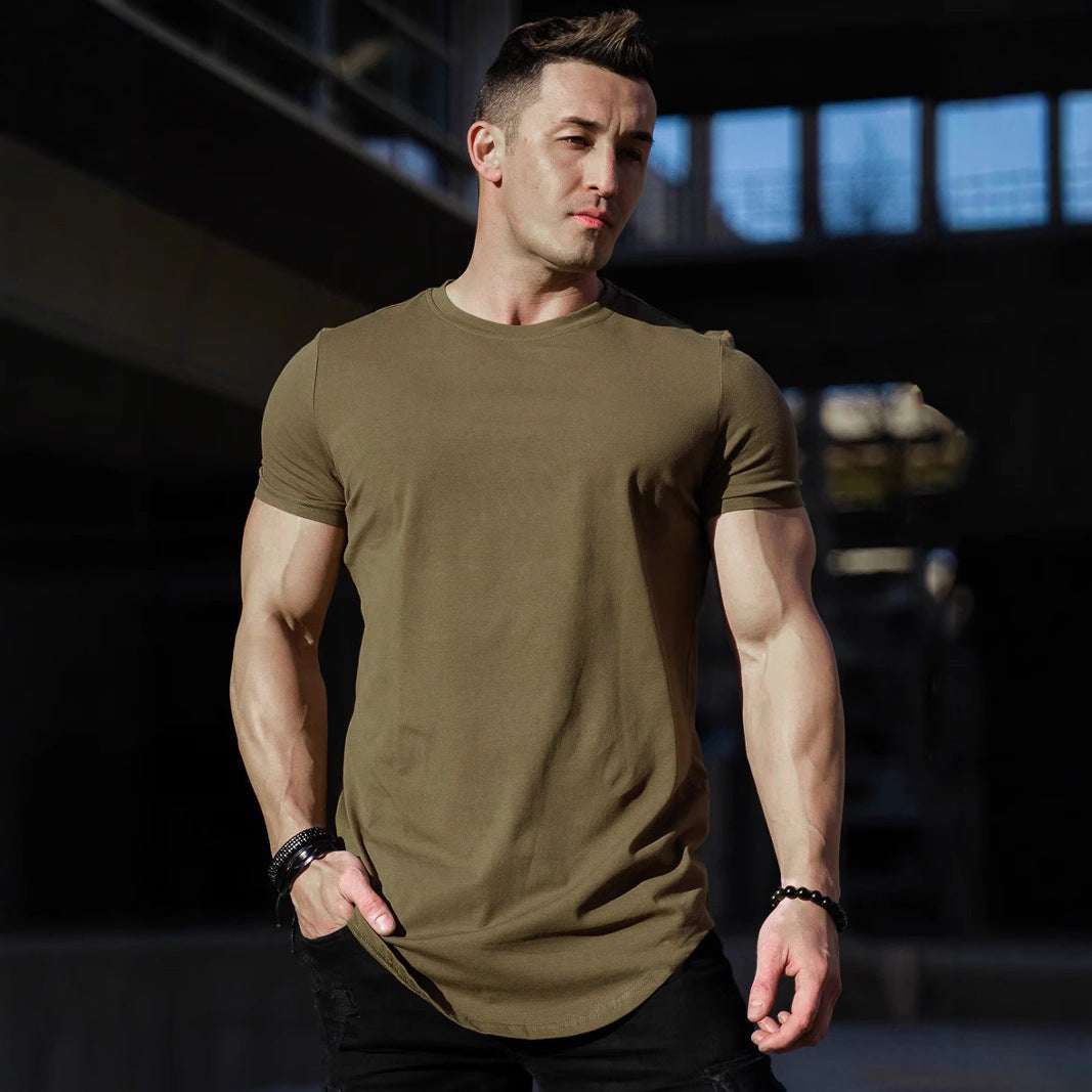 Men's Casual Short-sleeved Sports Fitness T-shirt - globaltradeleader