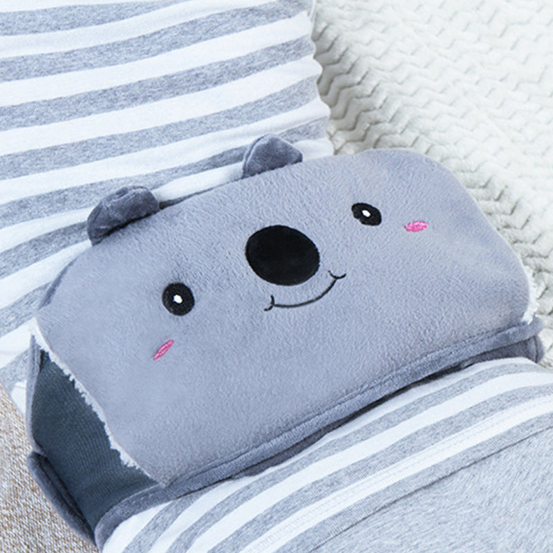 Plush Waist Cover Winter Belly Warmer With Hot Water Bottle