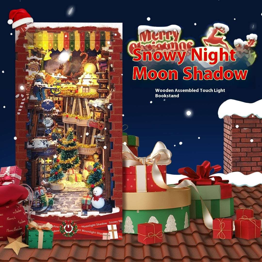 Creative Wooden Assembled Bookshelf Desktop Decoration - globaltradeleader