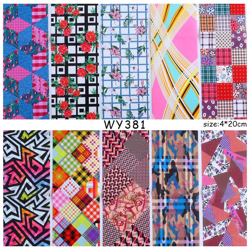 Leopard Snake Floral Nail Art Sticker