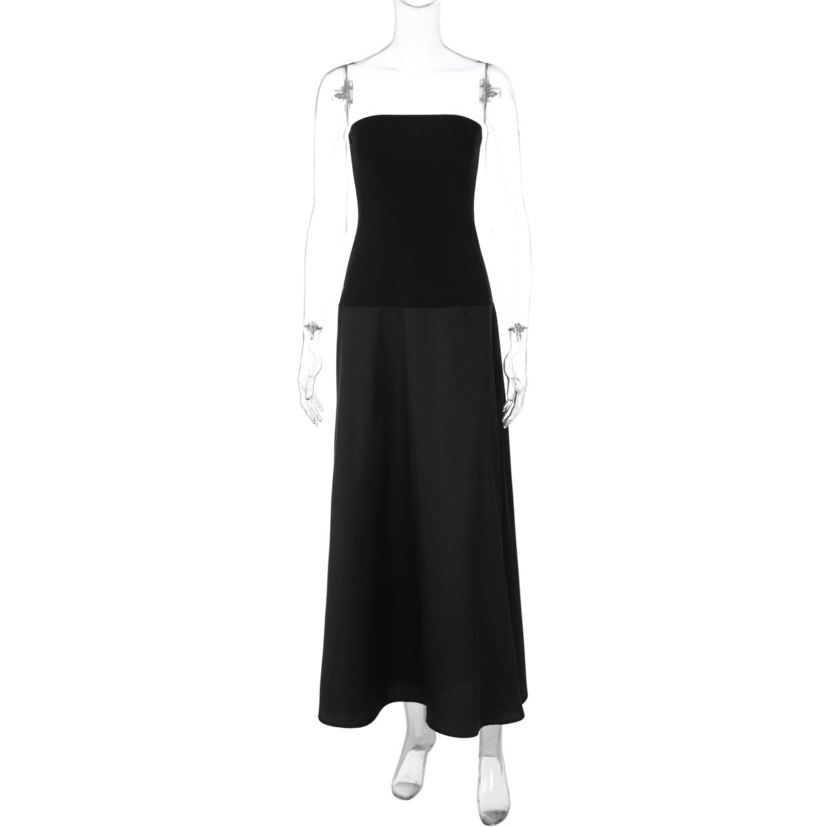 Women's Fashion Bandeau Slim-fit Stitching Dress - globaltradeleader