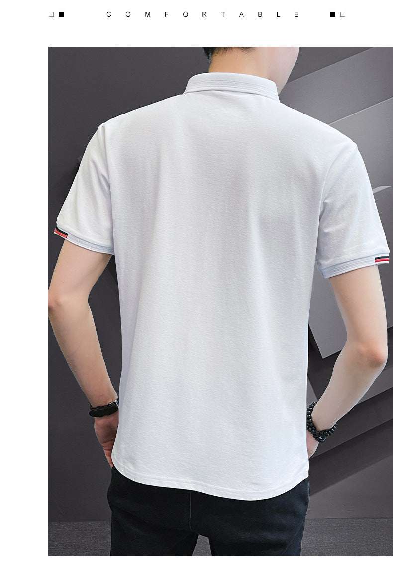 Men's Short-sleeved Polo Shirt Business Lapel T-shirt