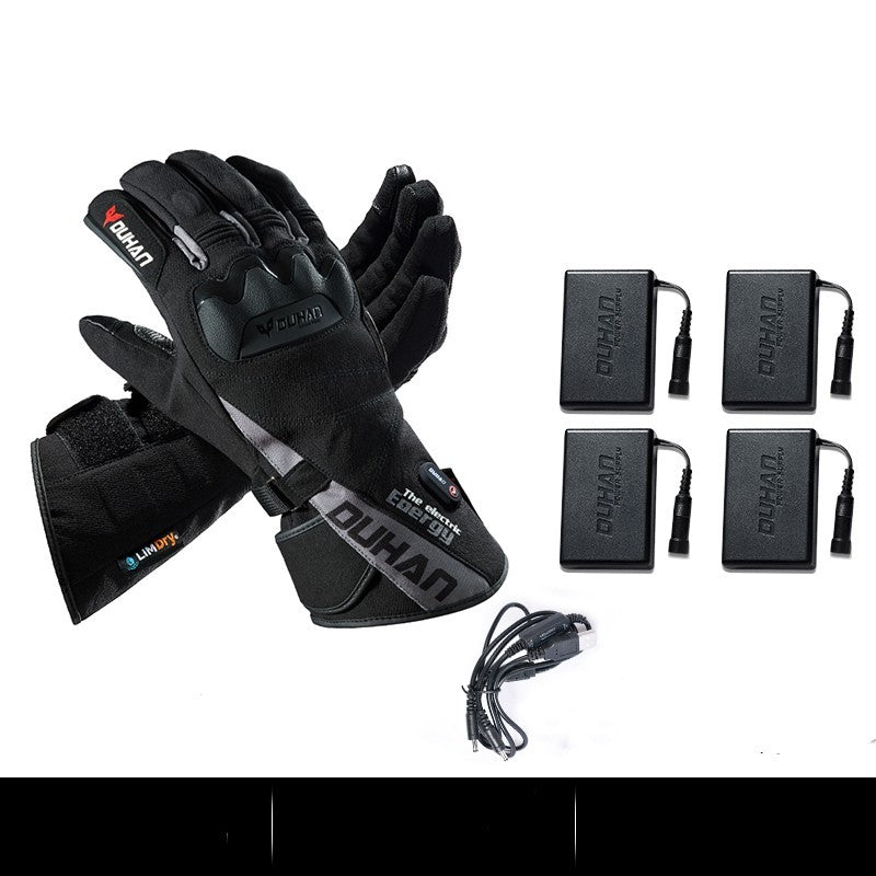 Electric Heating Gloves Men's Motorcycle Winter Warm Waterproof Anti-fall - globaltradeleader