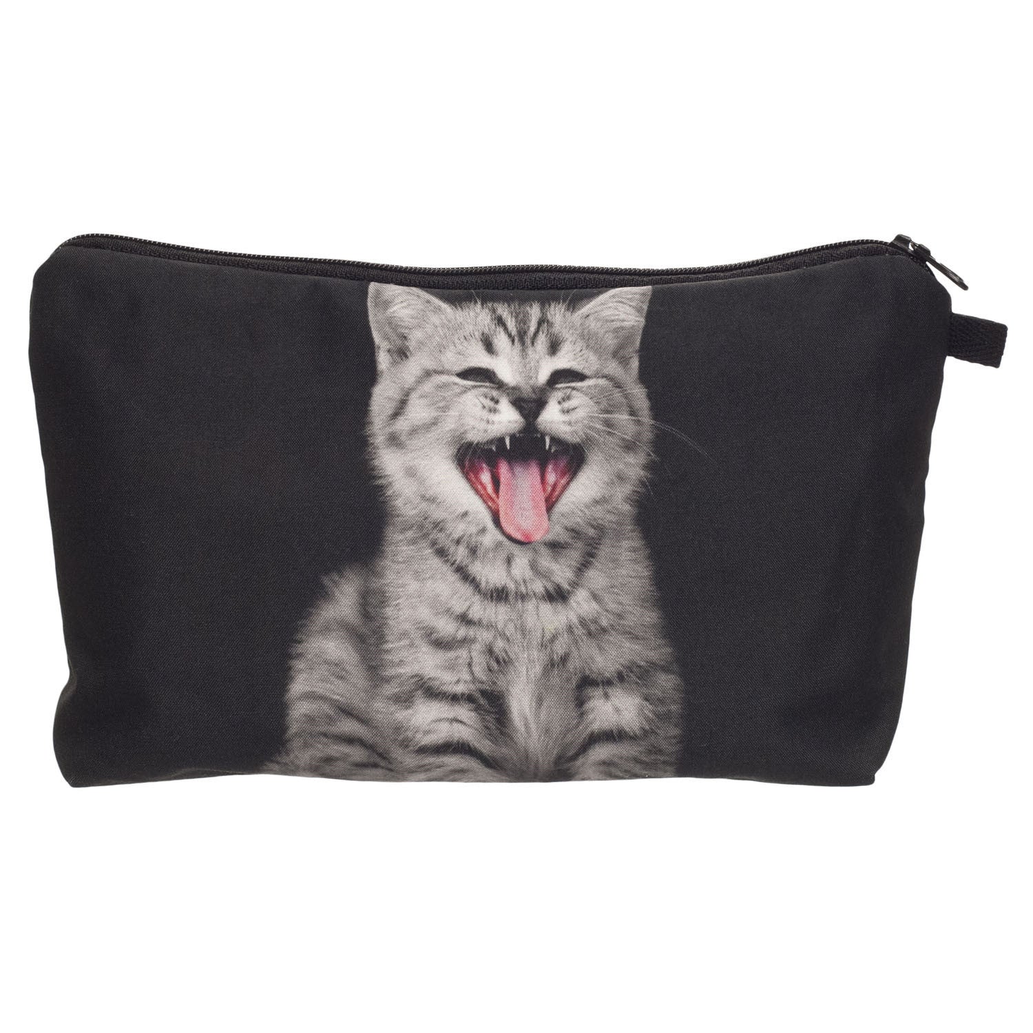 3d Digital Printing Cat Lady Cosmetic Bag Clutch Bag Storage Wash Bag