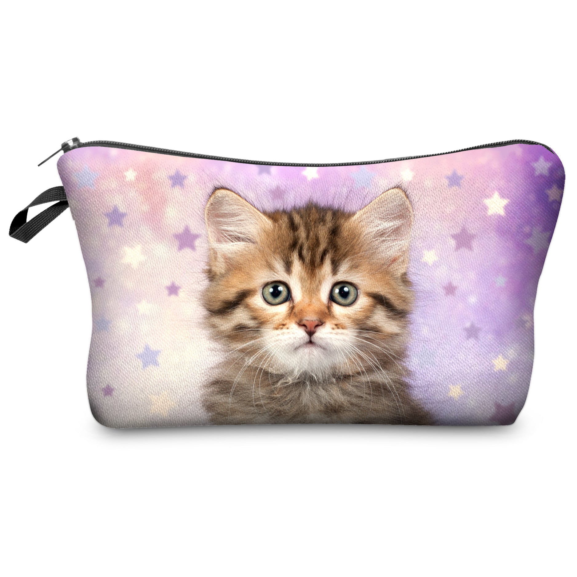 3d Digital Printing Cat Lady Cosmetic Bag Clutch Bag Storage Wash Bag