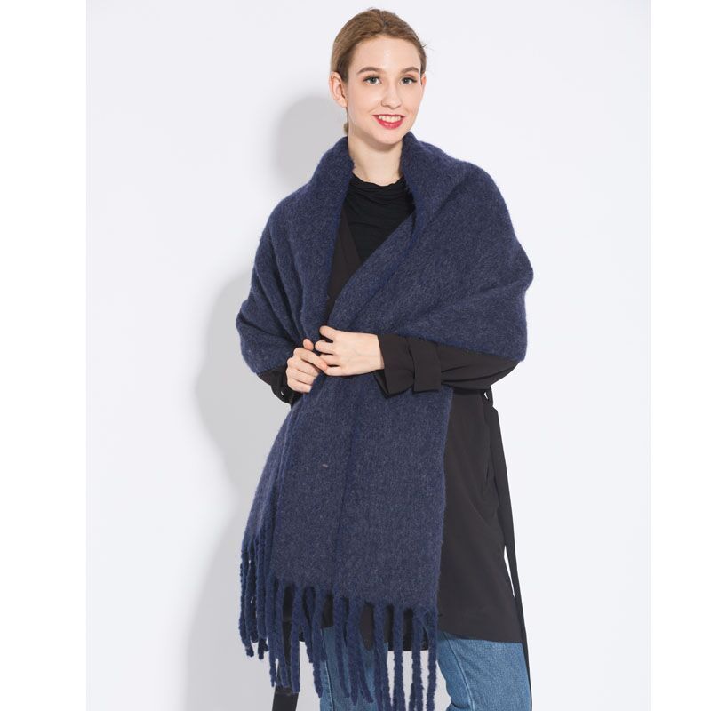 New plaid fringe long warm scarf fashion shawl scarf - globaltradeleader
