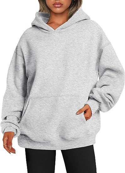 Women's Hoodies With Pockets Fashion Solid Sweatshirt Oversized Hooded Sweater Womens Clothing - globaltradeleader