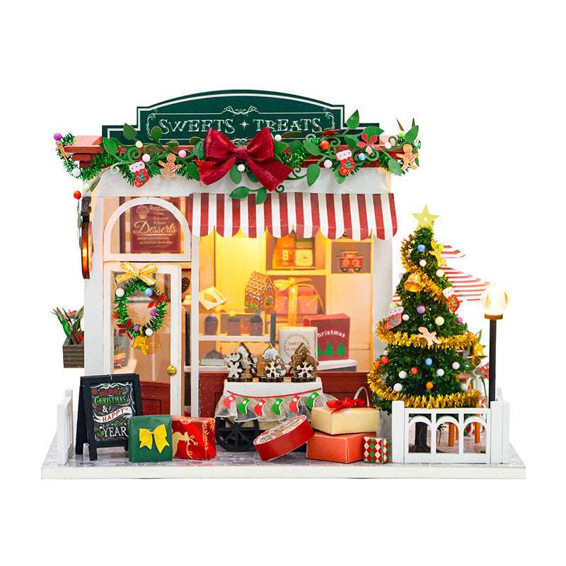 The Christmas Cottage Hand-assembled Villa Model