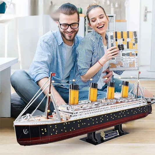 Puzzle Model Paper Tiedani Ship Model Hand-assembled Decoration Gift