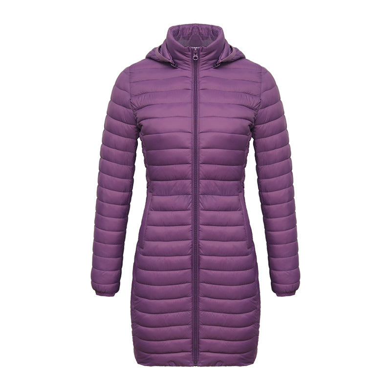 Women's Lightweight Mid-length Slim-fit Cotton-padded Jacket - globaltradeleader