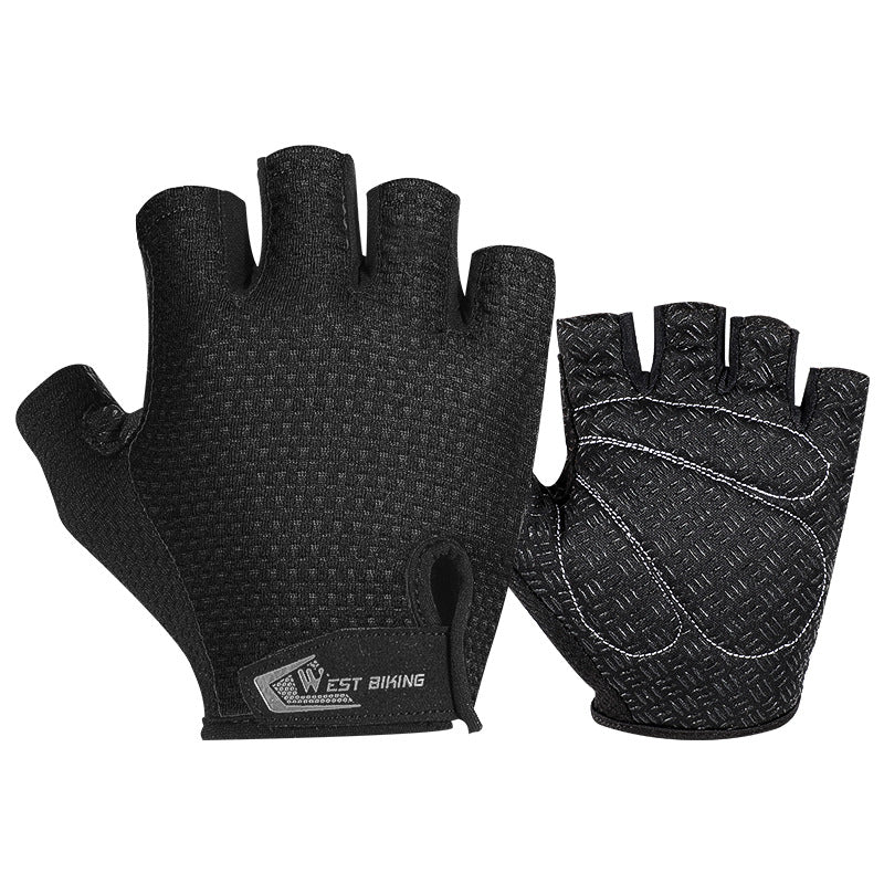 Cycling Breathable Short-finger Non-slip Half-finger Gloves