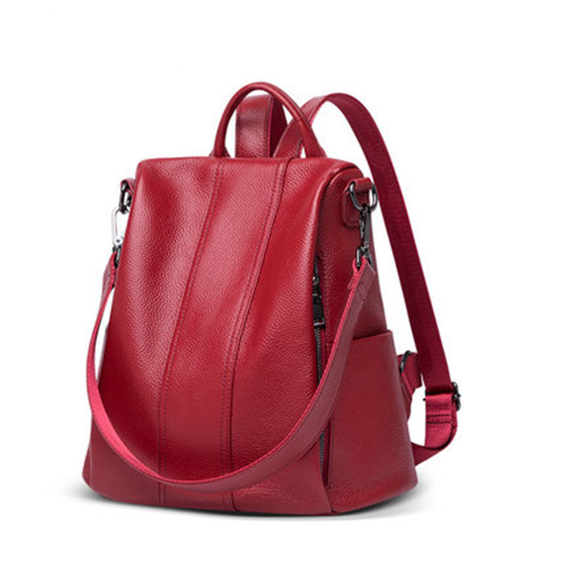 Fashion Backpack Genuine Leather Women - globaltradeleader