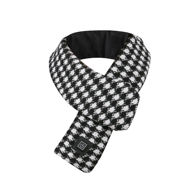 Polyester Smart Heating Scarf Charging Winter Men And Women