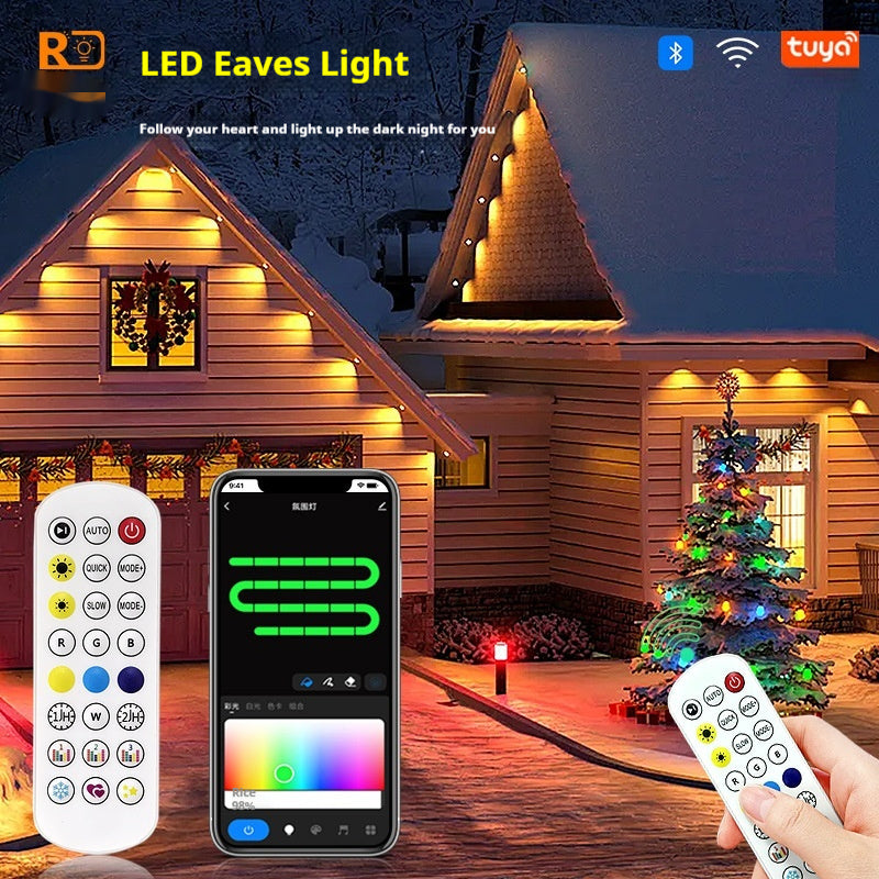 Outdoor Eaves Light Intelligent Graffiti Control Courtyard Decoration String - globaltradeleader