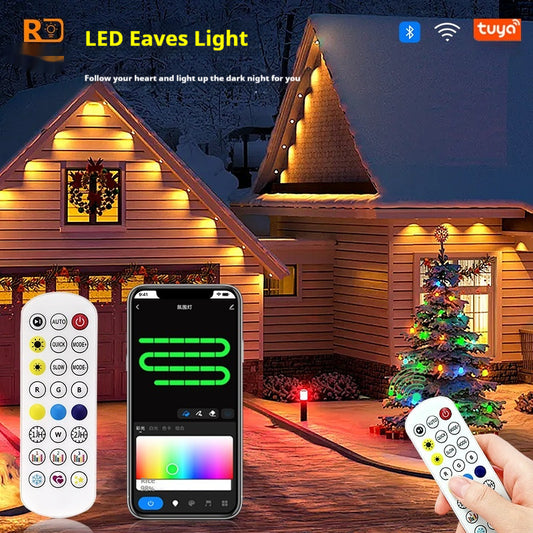 Outdoor Eaves Light Intelligent Graffiti Control Courtyard Decoration String - globaltradeleader