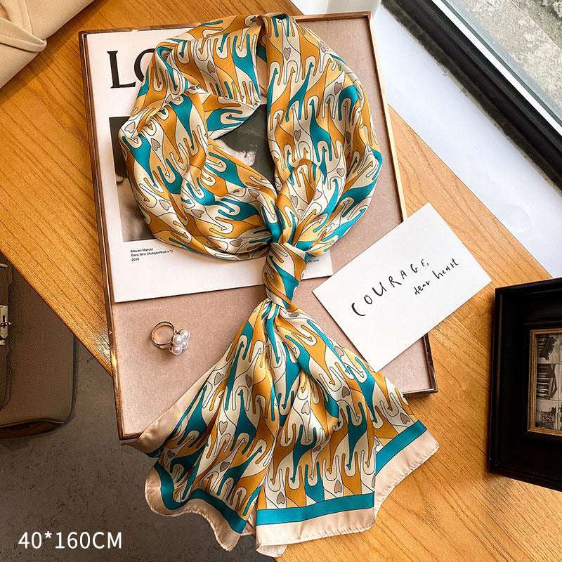 Simple And Generous Sunscreen Shawl Women's Mid-length Scarf