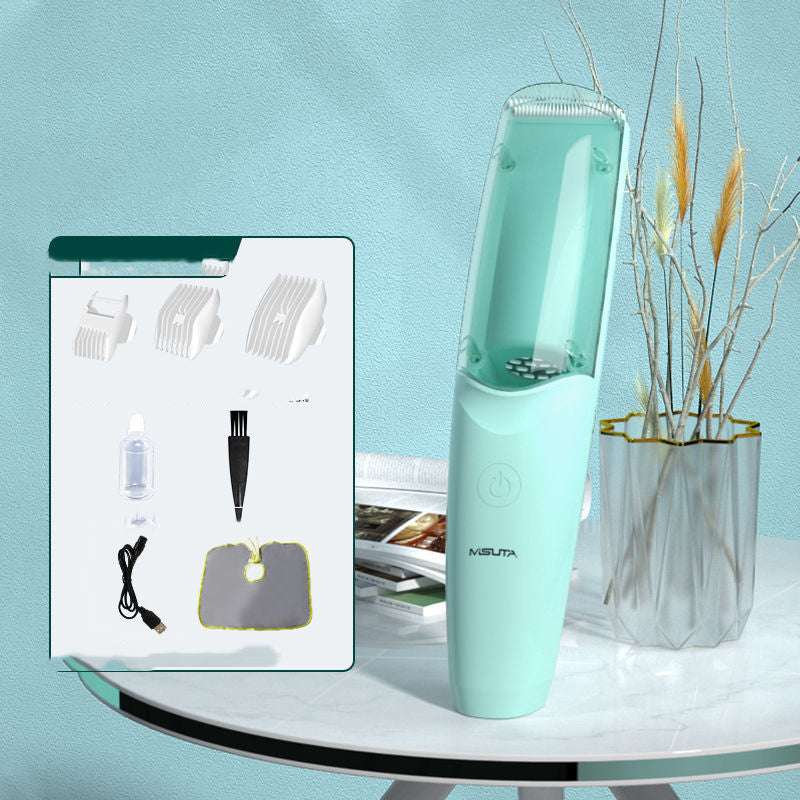 Automatic Hair Suction Hair Clipper Baby Waterproof Ceramic Cutter Head