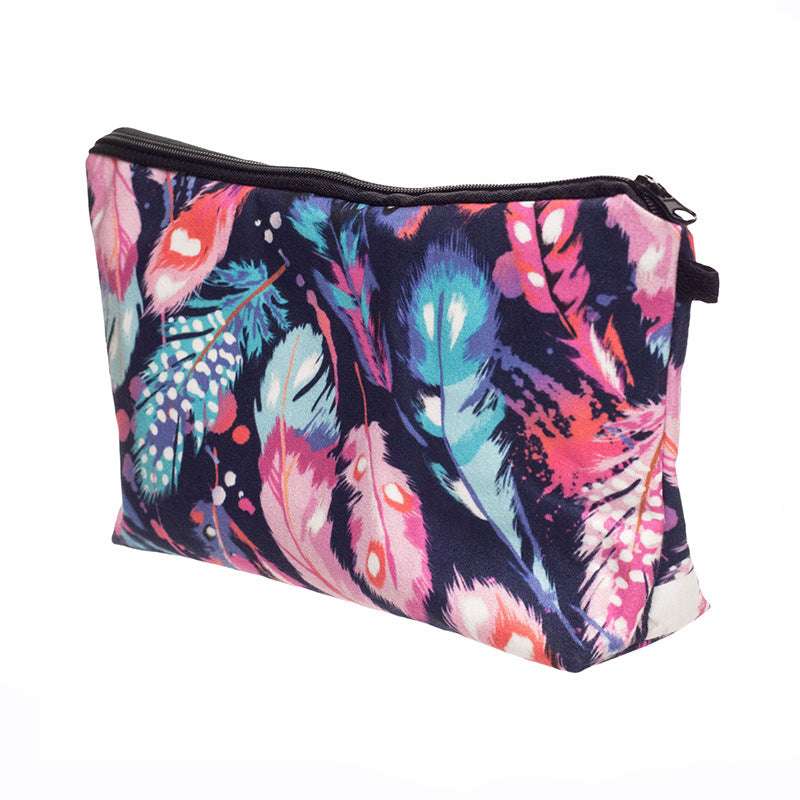 Travel Portable Cosmetic Bag Women's Storage Wash Bag Printing Clutch Bag