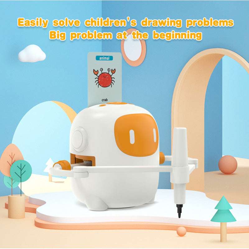 Blue Color Intelligent Child Drawing Robot - globaltradeleader