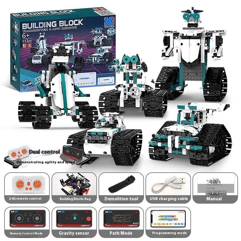 Programming Robot Electric Building Blocks Remote Control Car Toys - globaltradeleader