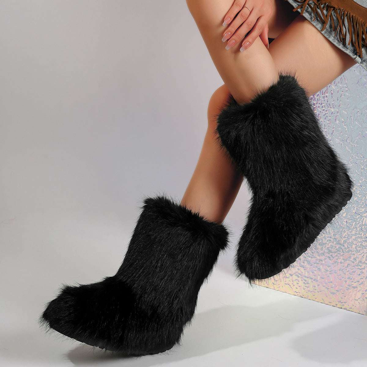 Snow Boots Middle Boots Furry Boots - globaltradeleader