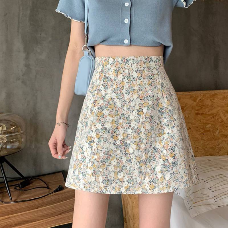 Women's Summer High Waist Bag Hip A-line Skirt - globaltradeleader