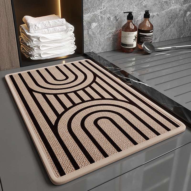 Home Fashion Linen Bathroom Mats Non-slip - globaltradeleader