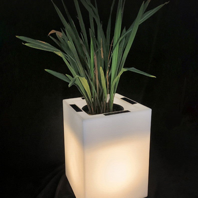 Super Bright Luminous Waterproof Plastic Flowerpot Garden Lamp - globaltradeleader