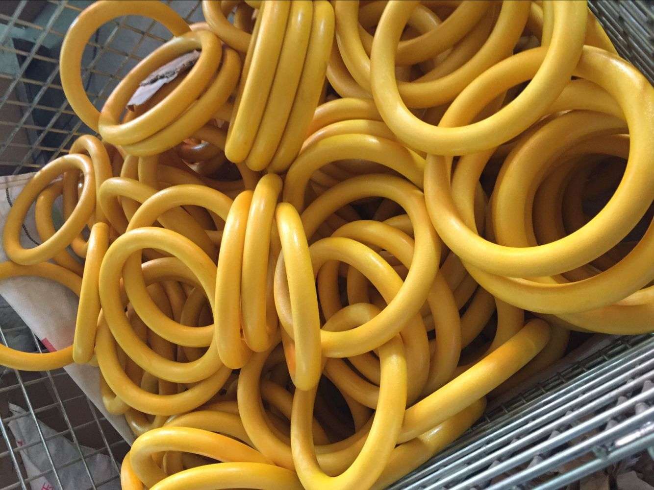 4.5M Nylon Straps ABS Fitness Gymnastic Rings For Sporter