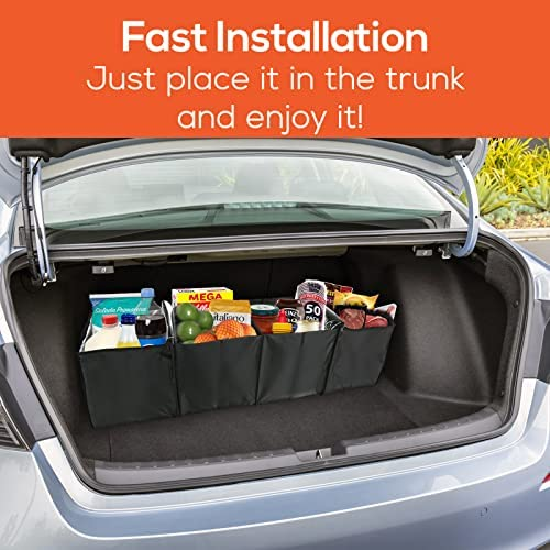 4 Compartments Foldable Multipurpose Car Storage Box