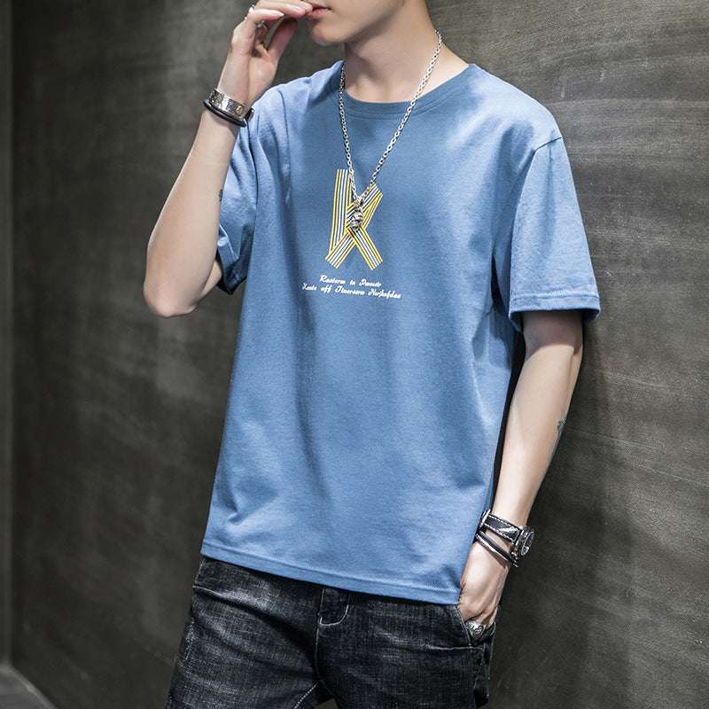 New Hong Kong Fashion Brand Cotton Short Sleeve T-shirt - globaltradeleader