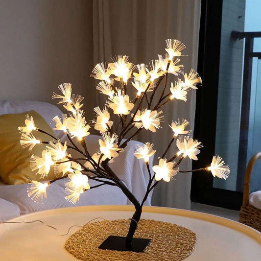 Cherry Blossom Voice-controlled Desk Lamp Room Atmosphere Bedroom - globaltradeleader
