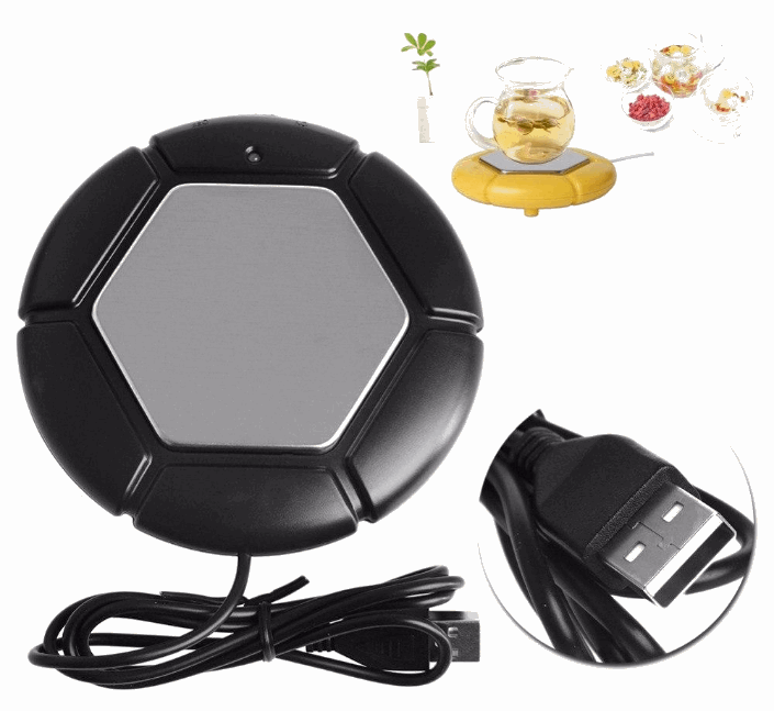 Usb insulation coaster creative football winter drink protection insulation plate thermostat