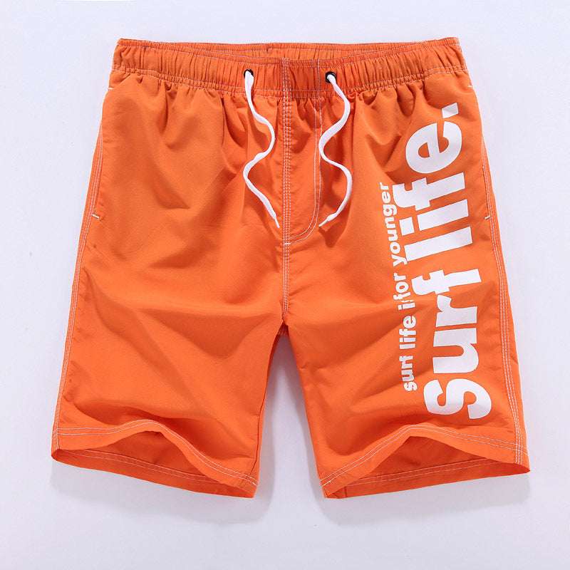 Men's quick-drying beach pants sports printing casual shorts big pants, men's beach pants shorts male