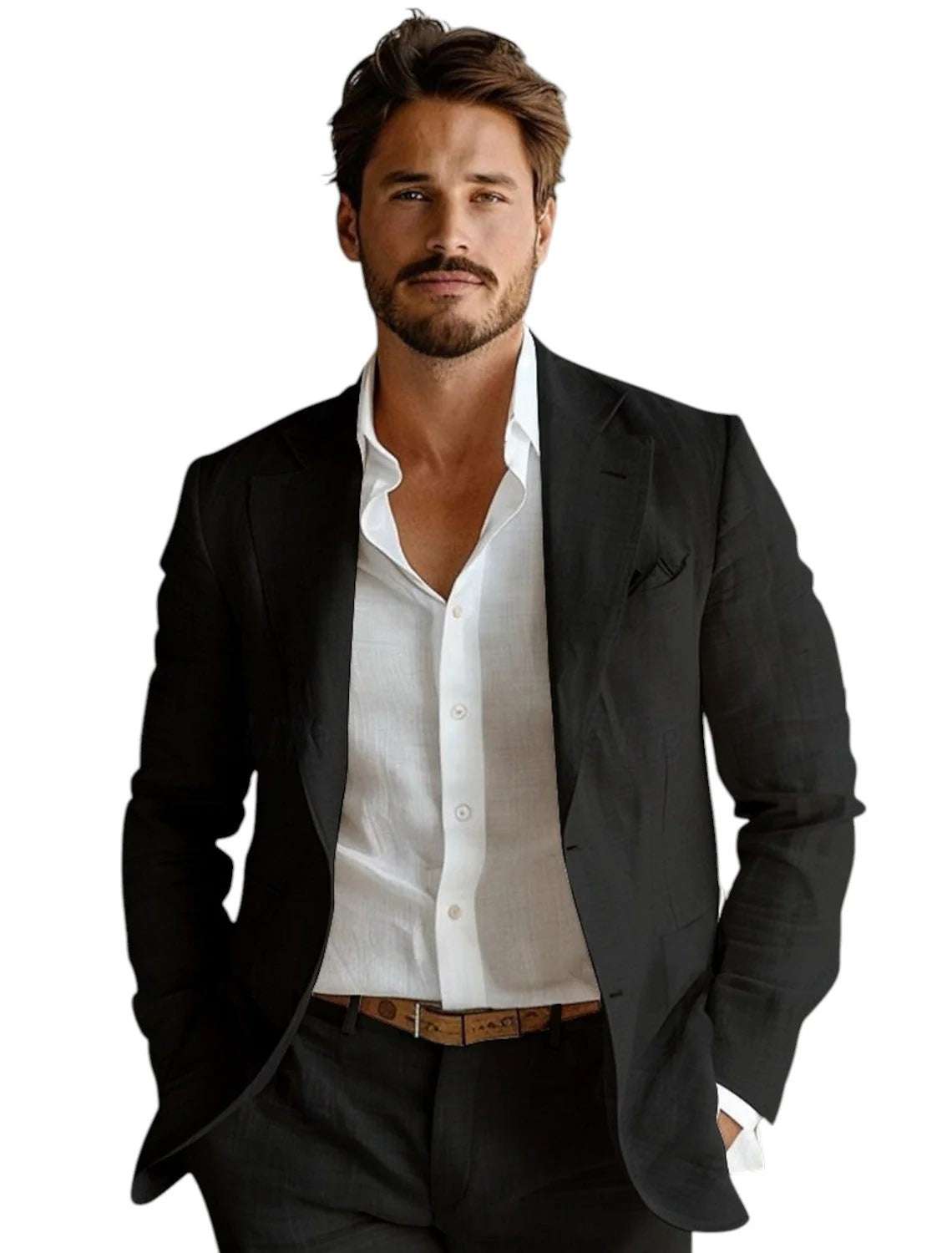 Business Casual Printing Fashionable Jacket Men - globaltradeleader