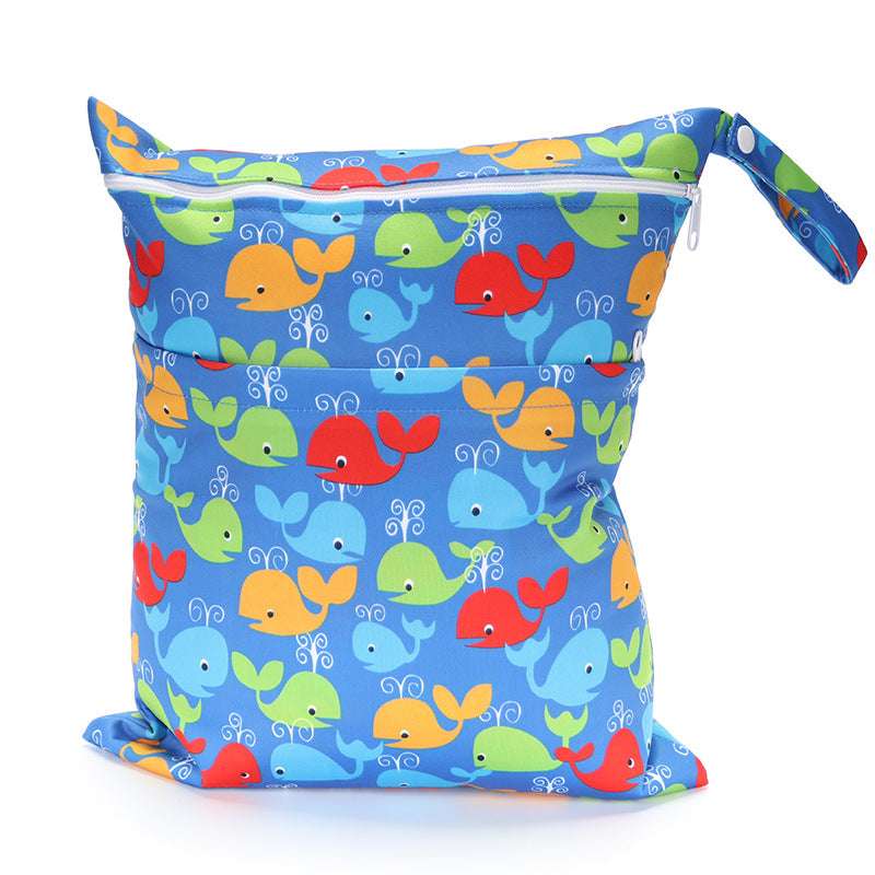 Digital Printing New Pattern Double Pocket Diaper Bag