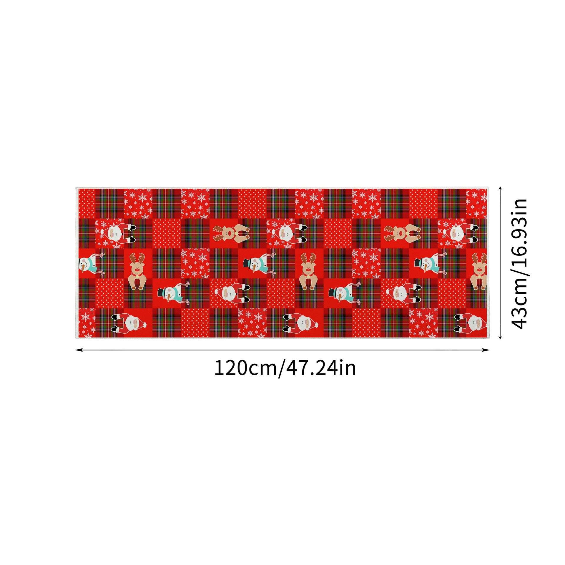 Christmas Printing Carpet Mat Non-slip And Stain-resistant