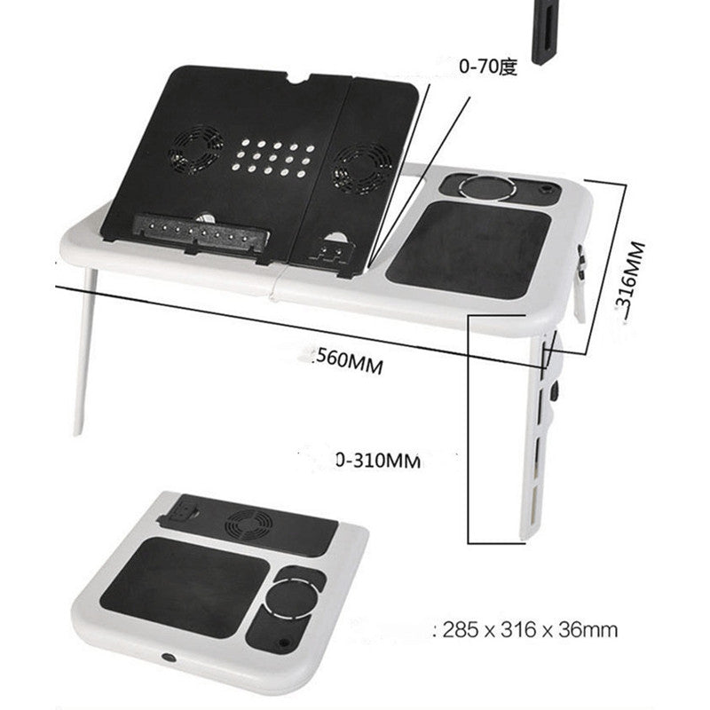 Multifunctional Folding Table With Fan Computer Desk - globaltradeleader