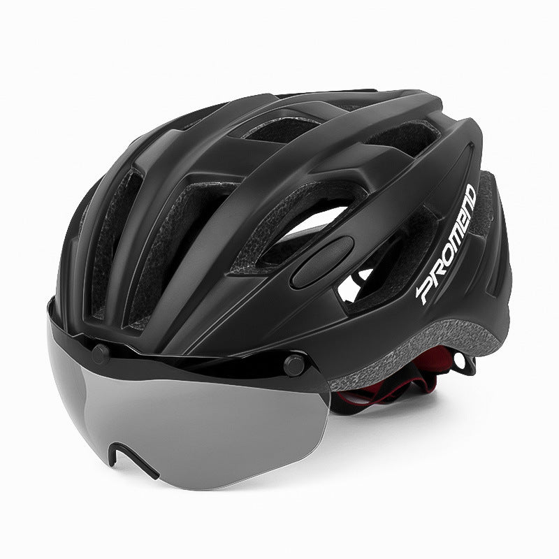 Magnetic riding helmet glasses with goggles