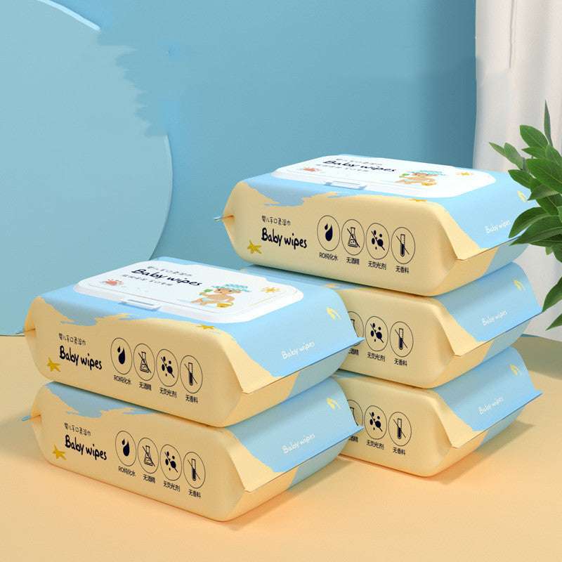 Special Wet Tissue Paper With Cover For Newborn Baby's Mouth