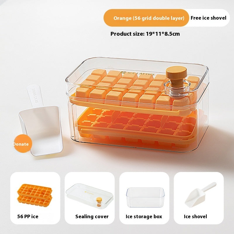 One-click Demoulding Tray Double Layer Pressing Ice Maker - globaltradeleader