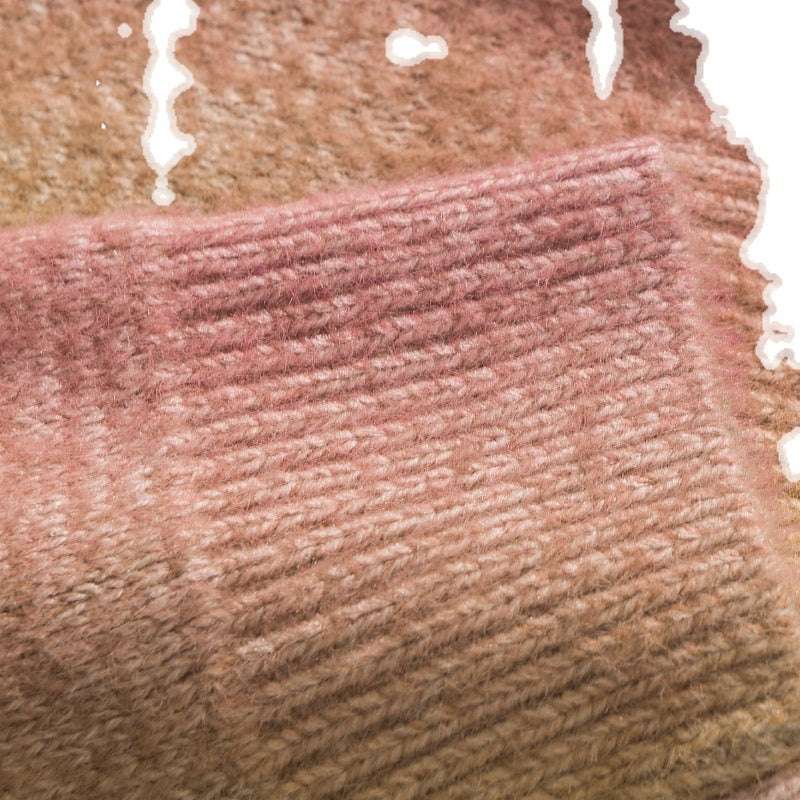 Knitwear Japanese Trendy Brand New Animal Colorblock Print Round Neck Sweater