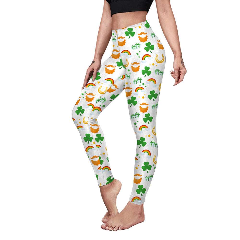 Saint Patrick's Day Costume Digital Printed With Hip Lifting Fitness Pants - globaltradeleader