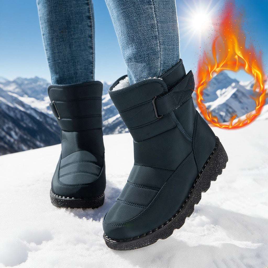 Snow Boots For Women Plus Size Plus Velvet Warm Cotton Boots - globaltradeleader