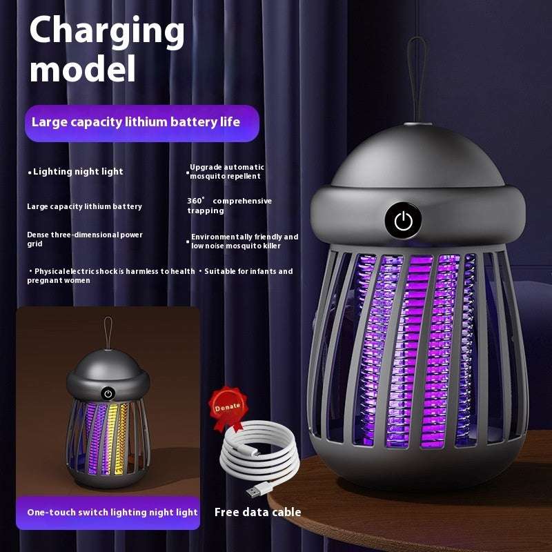 Mini Outdoor Electric Shock Mosquito Killing Lamp Automatic Mosquito Trap Mosquito Killer - globaltradeleader